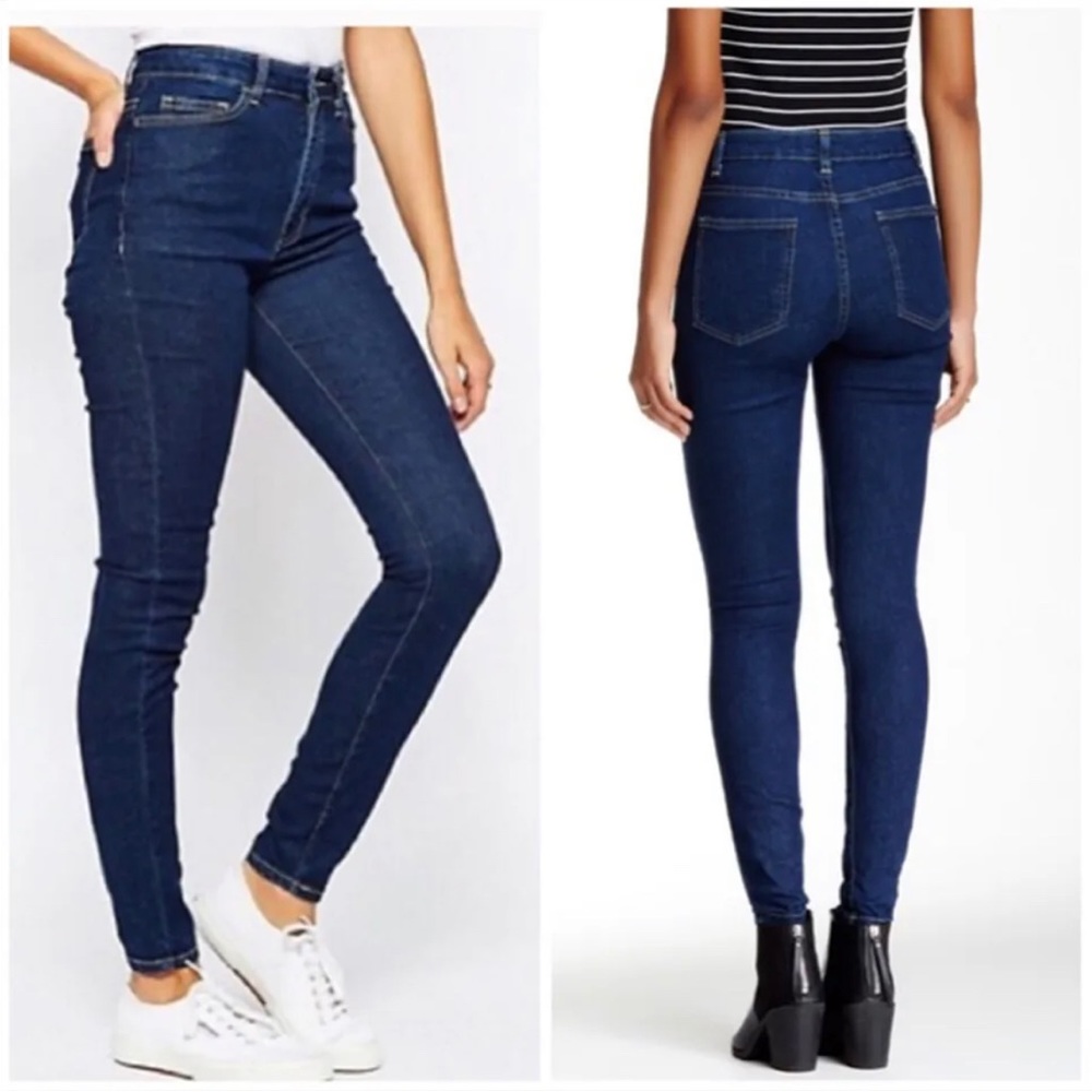 American Apparel high waisted skinny jeans dark wash size 29